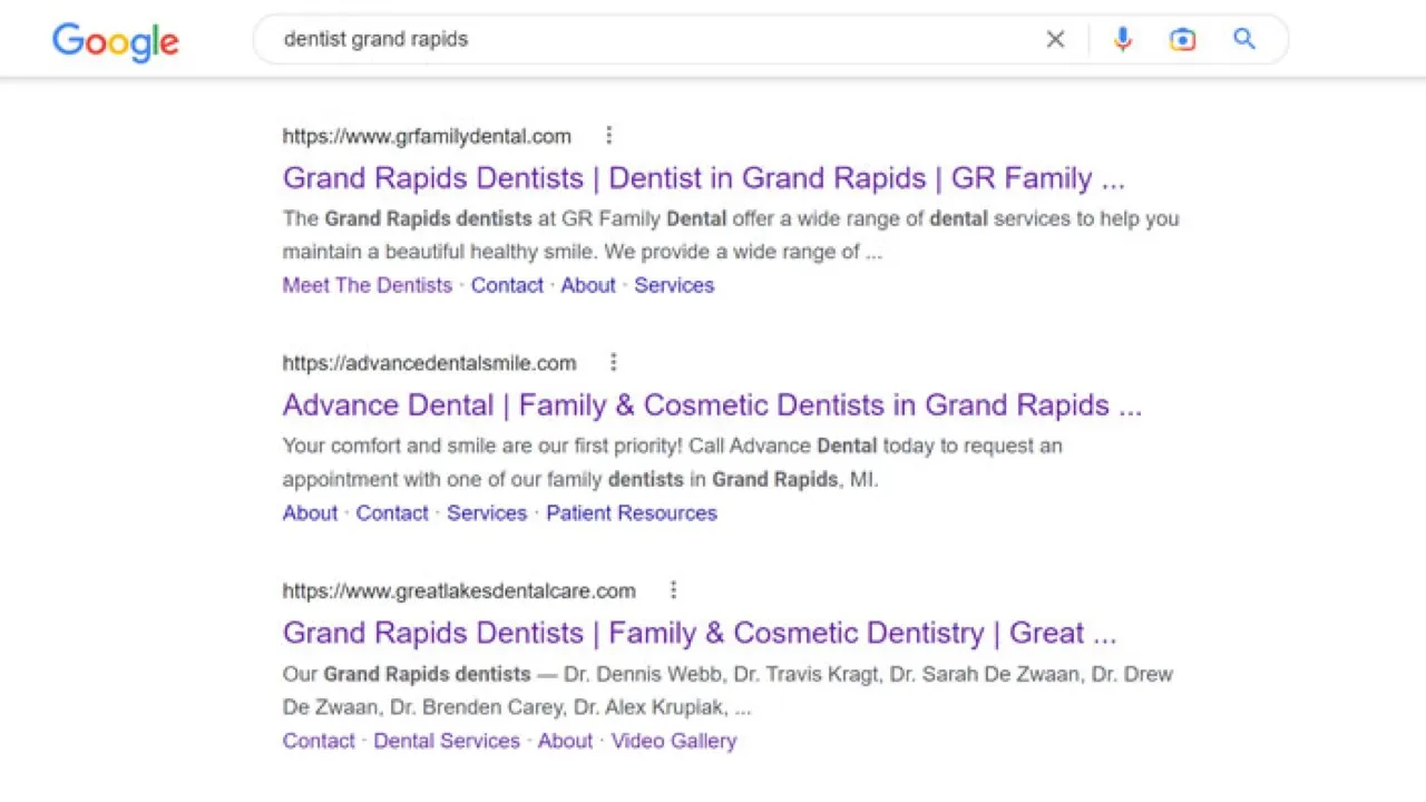 Dental SEO services: search engine optimization for dentists, ranking on page one