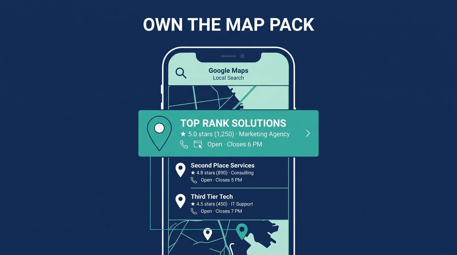 Show Up in Local Search — PMAX Dental Marketing infographic